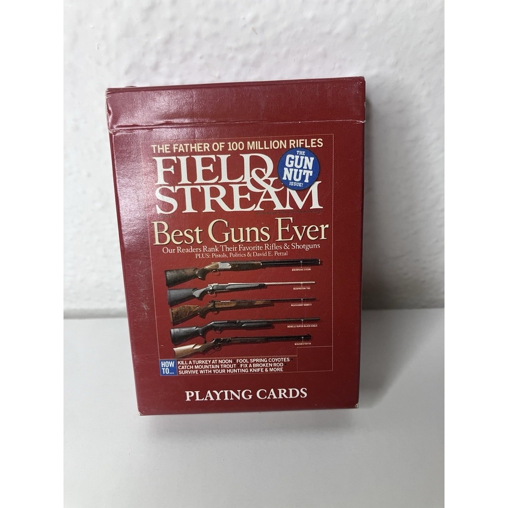 Rare Field and Stream Best Guns Ever Rifles‎ Shotguns Playing Cards Full Deck